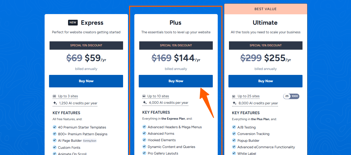Choose Kadence Wp Plan