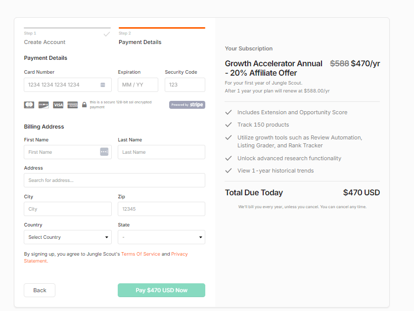 Enter Payment Details
